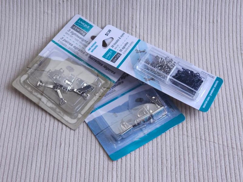 10 Ensembles De Crochets Et œillets Recouverts De Tissu Pour Soutien