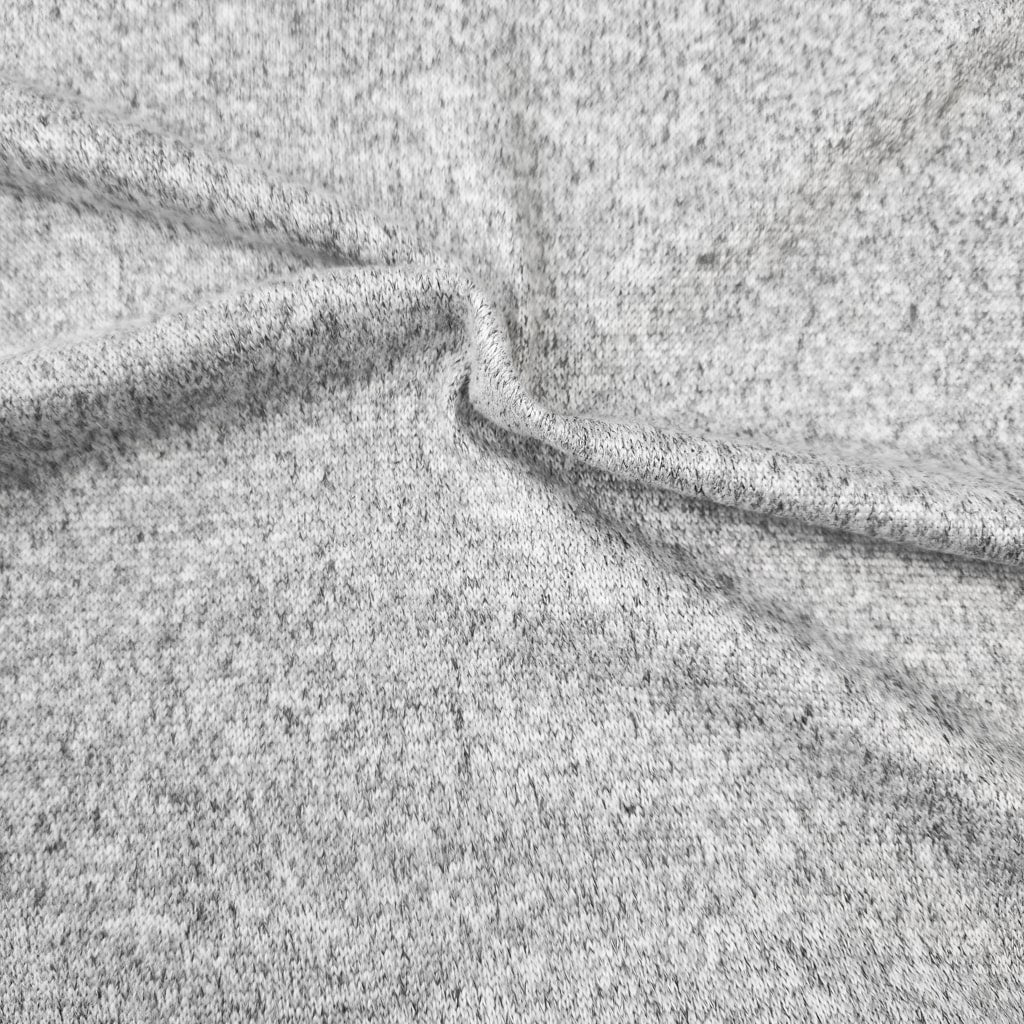 Tissu Maille Tricot Gaufré - 3% d'Elasthanne - 3 Coloris - Boulevard Tissus  Coloris 92 - gris clair