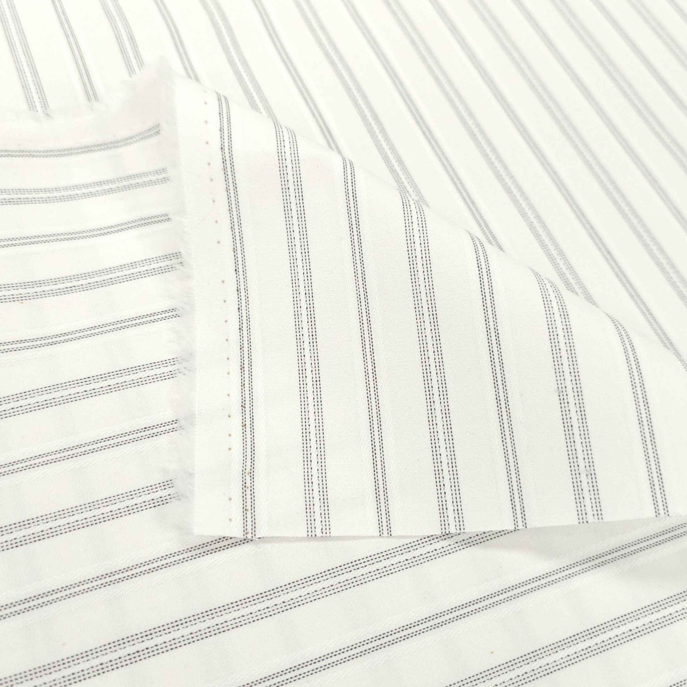 Cotton Shirting | Black Stripes