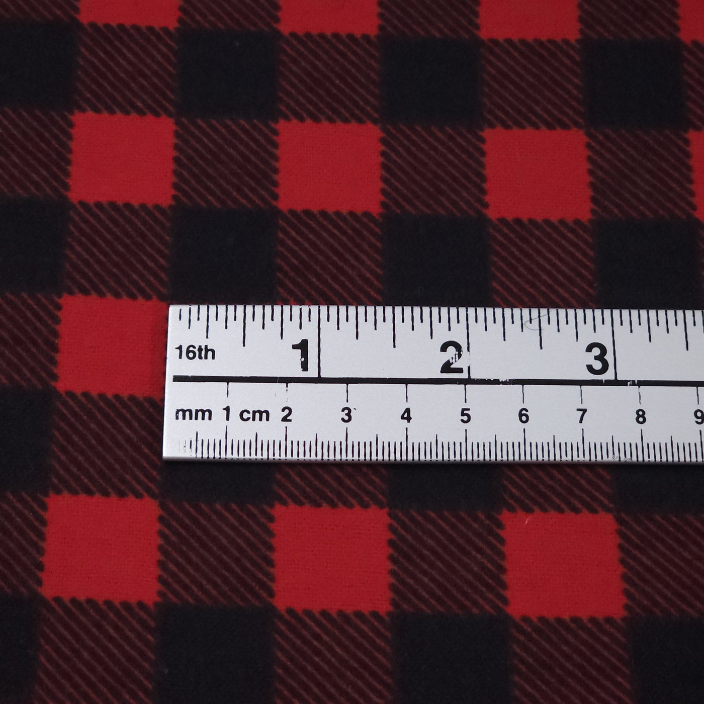 Flannel | Buffalo Plaid | Red | 98cm | END OF ROLL