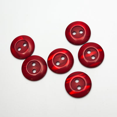 Buttons #B35 | 11 mm rouge