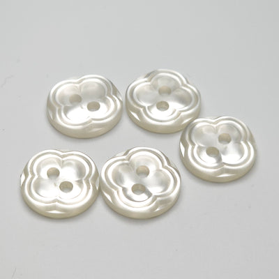 Buttons #B42 | 11 mm white