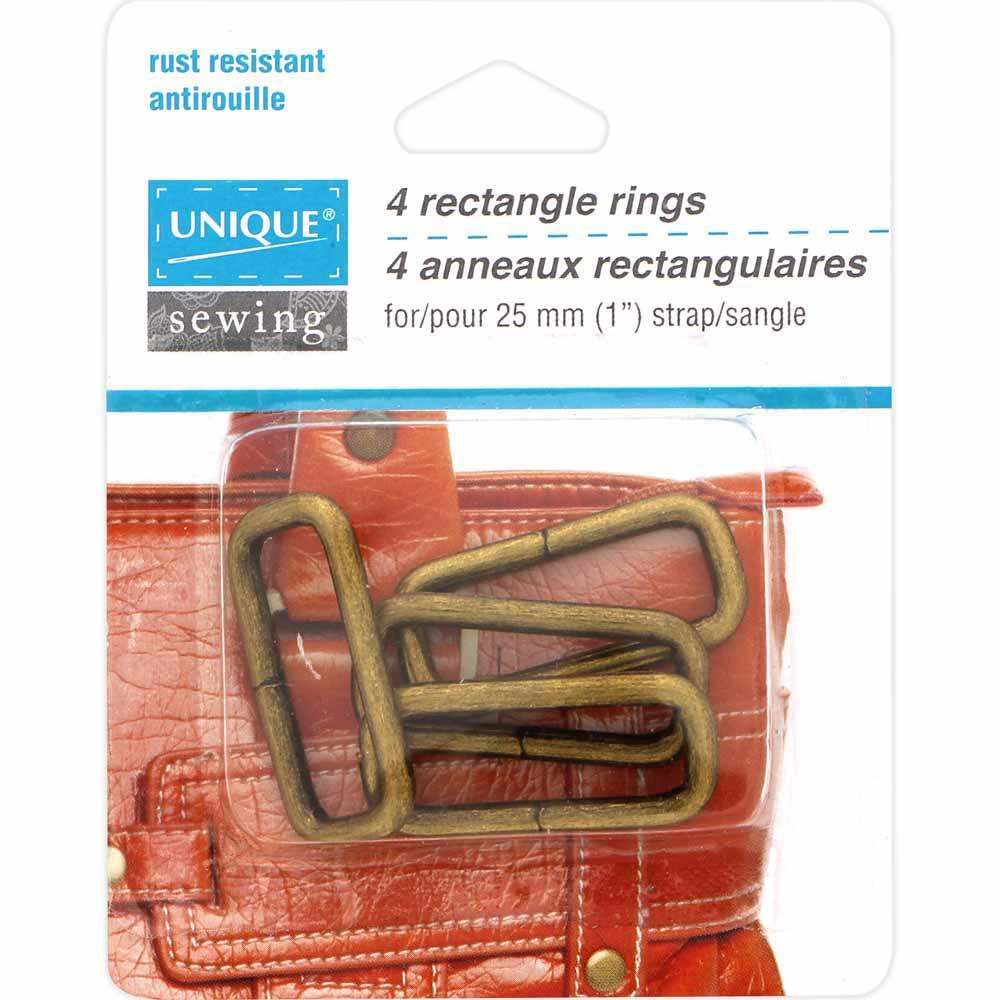 UNIQUE | Rectangle Rings | 25 mm (1 ″) | 4 pcs