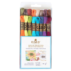 DMC 6-Strand Cotton Embroidery Floss Pack | 16 Colors