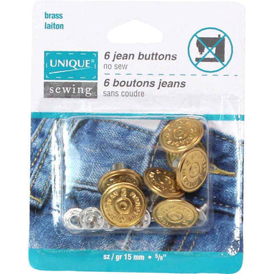 UNIQUE | Jean Buttons No Sewing | 15 mm