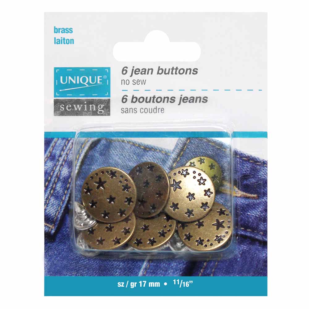 UNIQUE | Jean Buttons No Sewing 