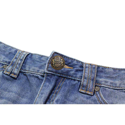 UNIQUE | Jean Buttons No Sewing | Antique Brass Emblem | 20 mm (3⁄4″)