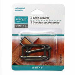 UNIQUE | 2 Slide Buckles | Metal - 25 mm (1″) | 2 pcs