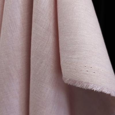 Yarn Dyed Linen & Cotton Blend | Peony Pink | 50 cm | END OF ROLL