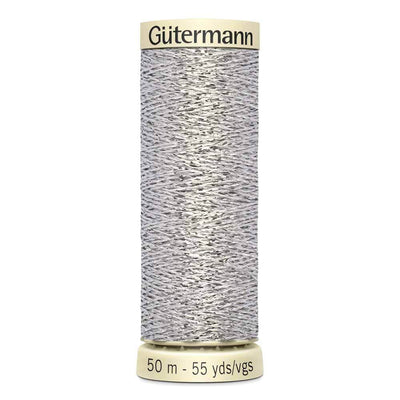 Gütermann | Metallic Sparkle Thread | 50 m | #041 | Silver