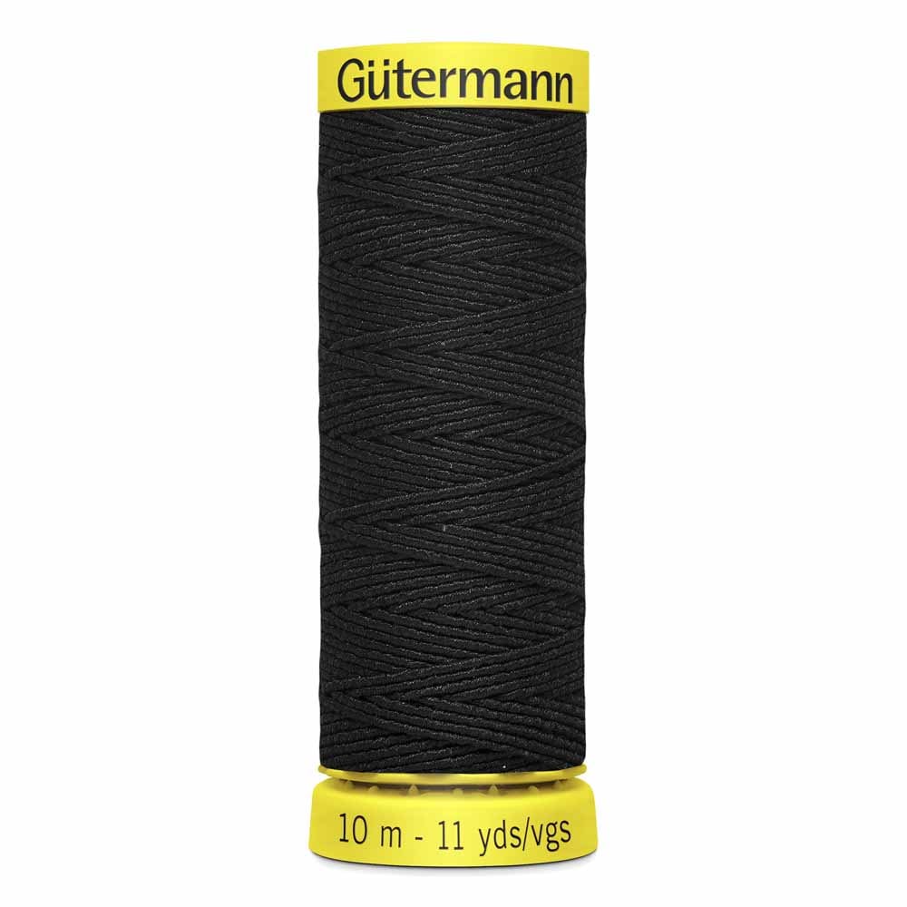 Gütermann | Elastic Thread | 10 m | #4017 | Black