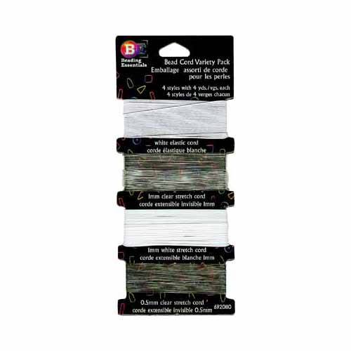 BEADING ESSENTIALS | Bead Cord Variety Pack | 4 Styles