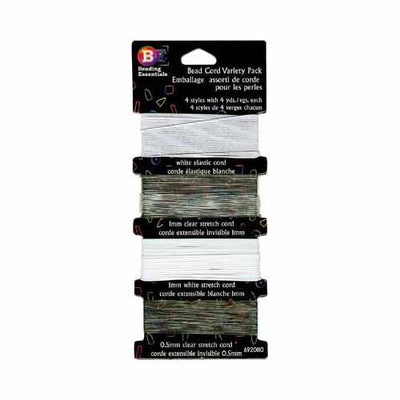 BEADING ESSENTIALS | Bead Cord Variety Pack | 4 Styles