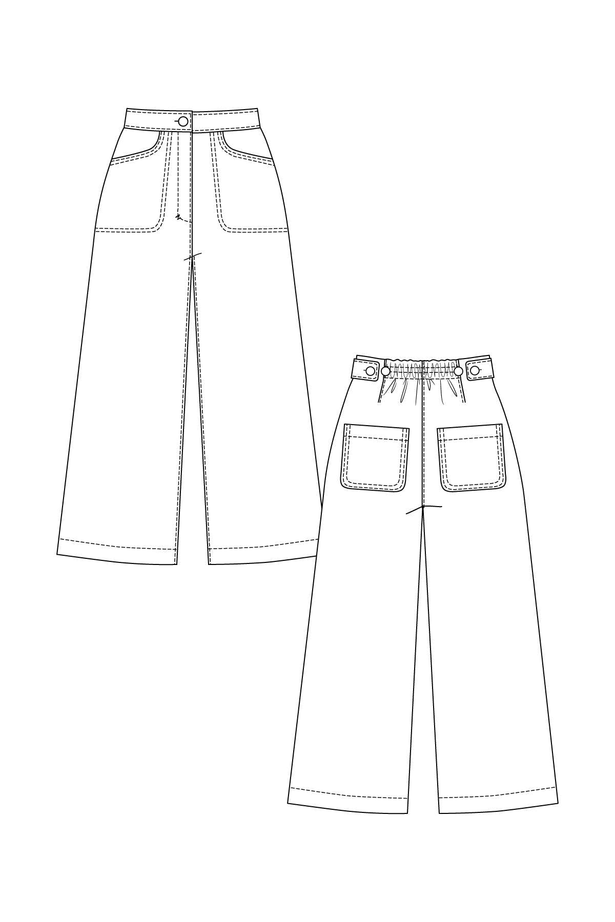 PDF Sewing Pattern | Aina Trousers & Culottes | Named Clothing