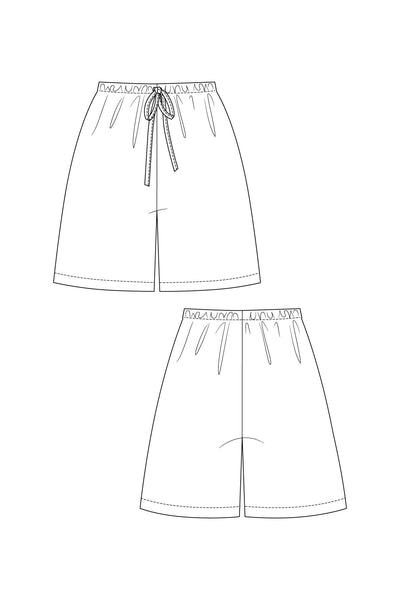 PDF Sewing Pattern | Aulio Elastic Waist Shorts & Trousers | Named Clothing