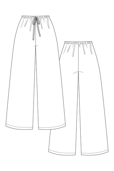 PDF Sewing Pattern | Aulio Elastic Waist Shorts & Trousers | Named Clothing