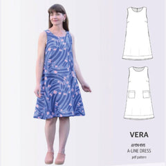 PDF Sewing Pattern | Vera A-line Dress | SINCLAIR