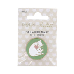 BOHIN x Audrey Jeanne Magnetic Needle Minder | Cat Design