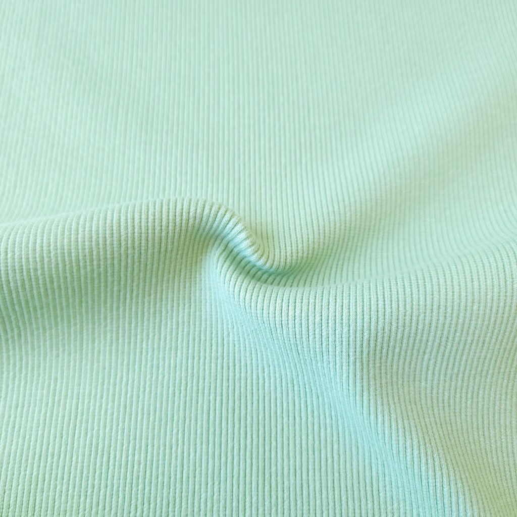 Bamboo Ribbing Fabric - Mint