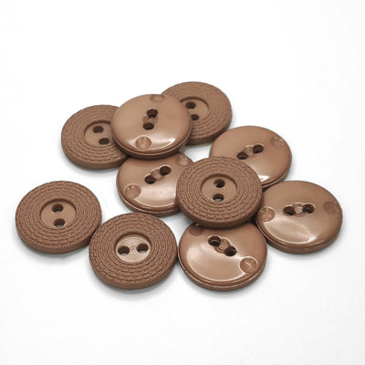 Buttons Brown 18 mm
