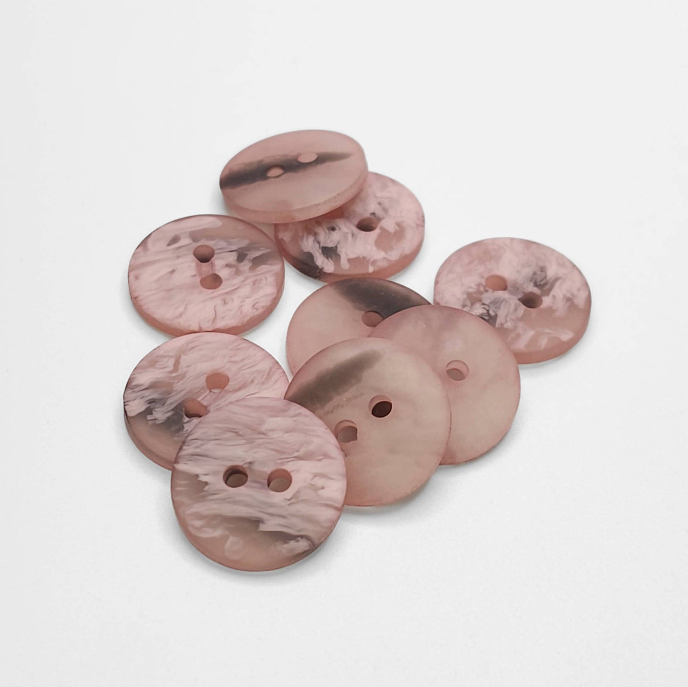 Buttons Pink Marble 15 mm