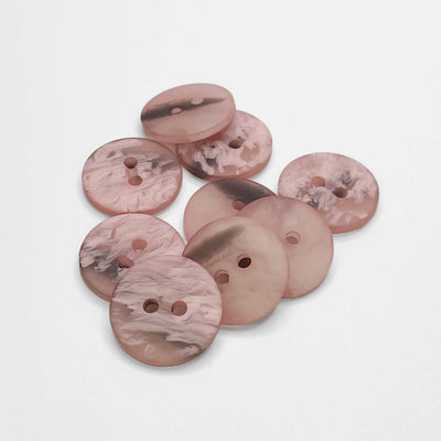 Buttons Pink Marble 15 mm