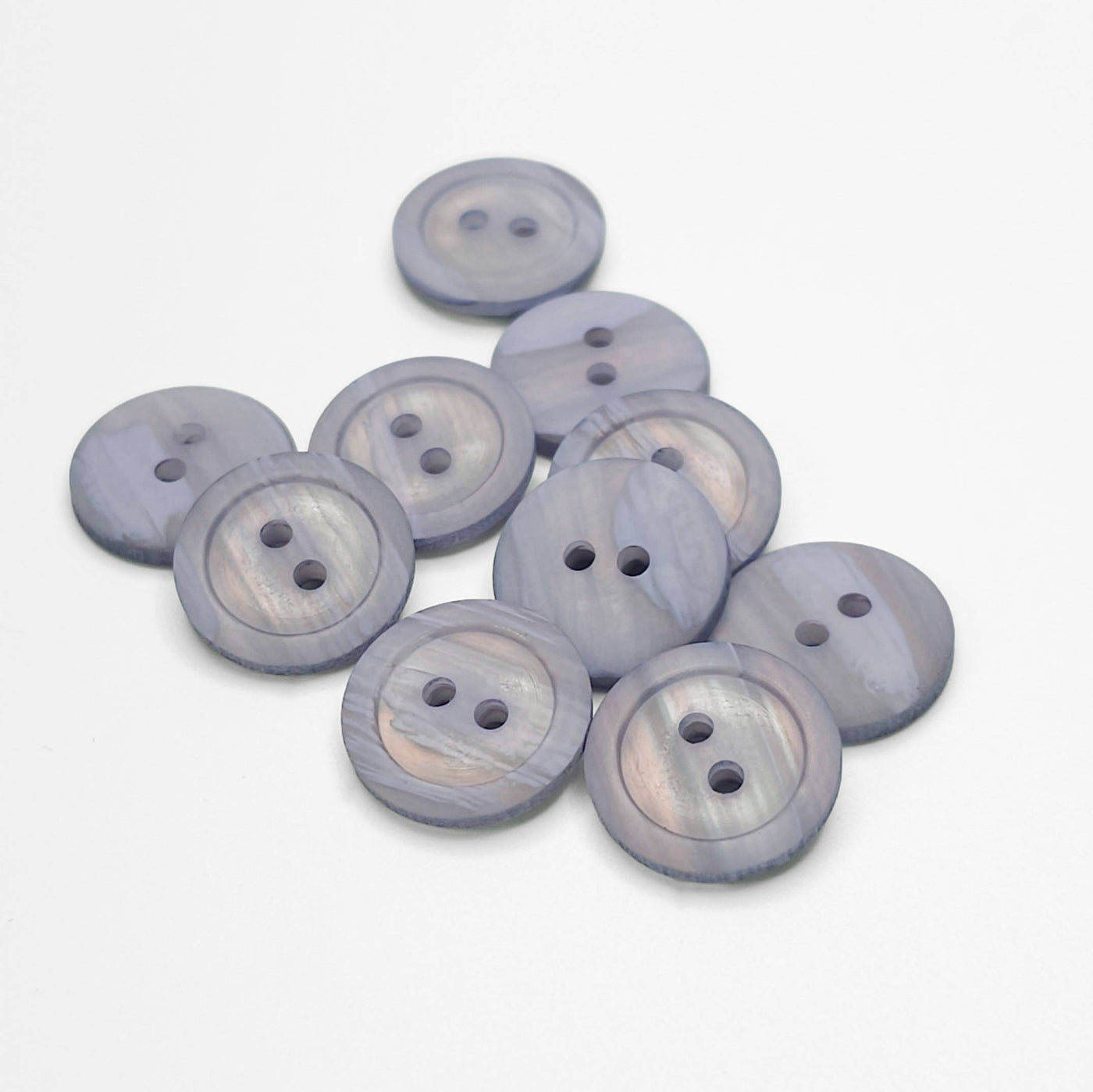 Buttons Purple Gray 15 mm