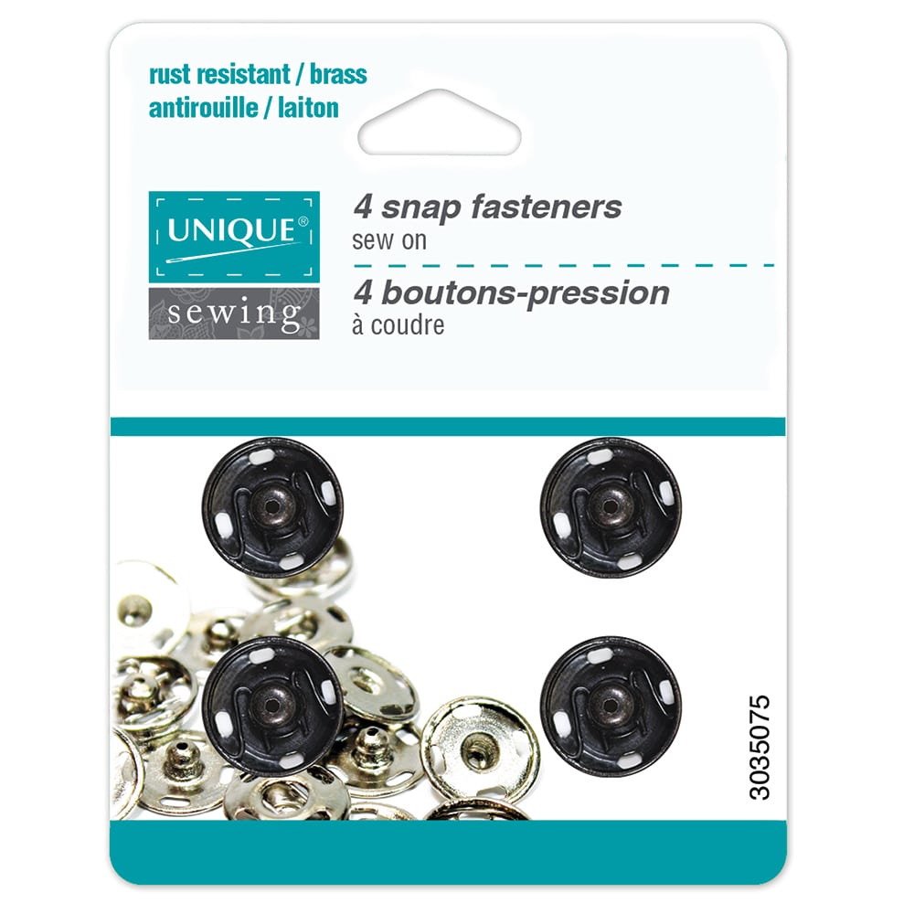 UNIQUE | Snap Fasteners | Size 7 / 15mm (5⁄8″) | 4 Sets