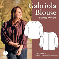 PDF SEWING PATTERN | Gabriola Blouse | Brightside Fabric Co.