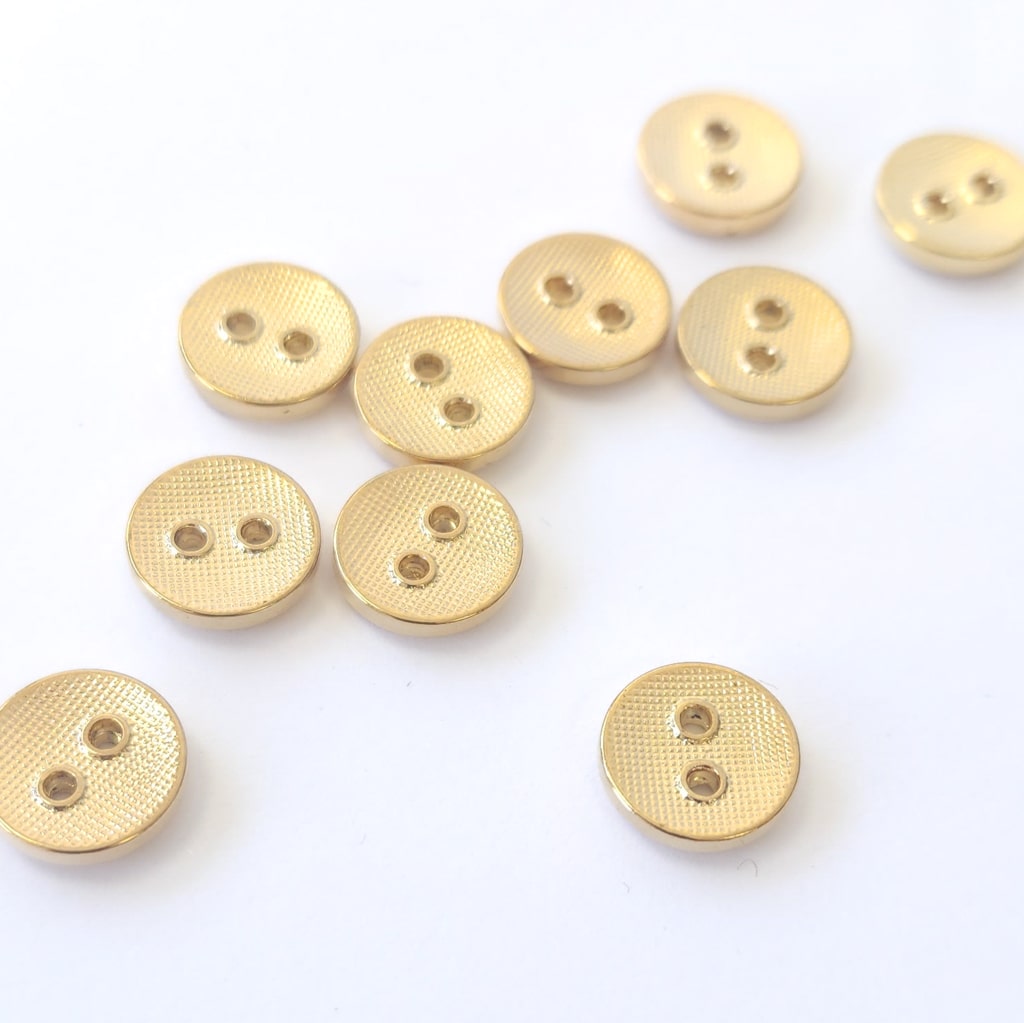 Gold Button 10 mm