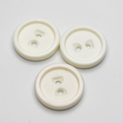 Button 18mm white