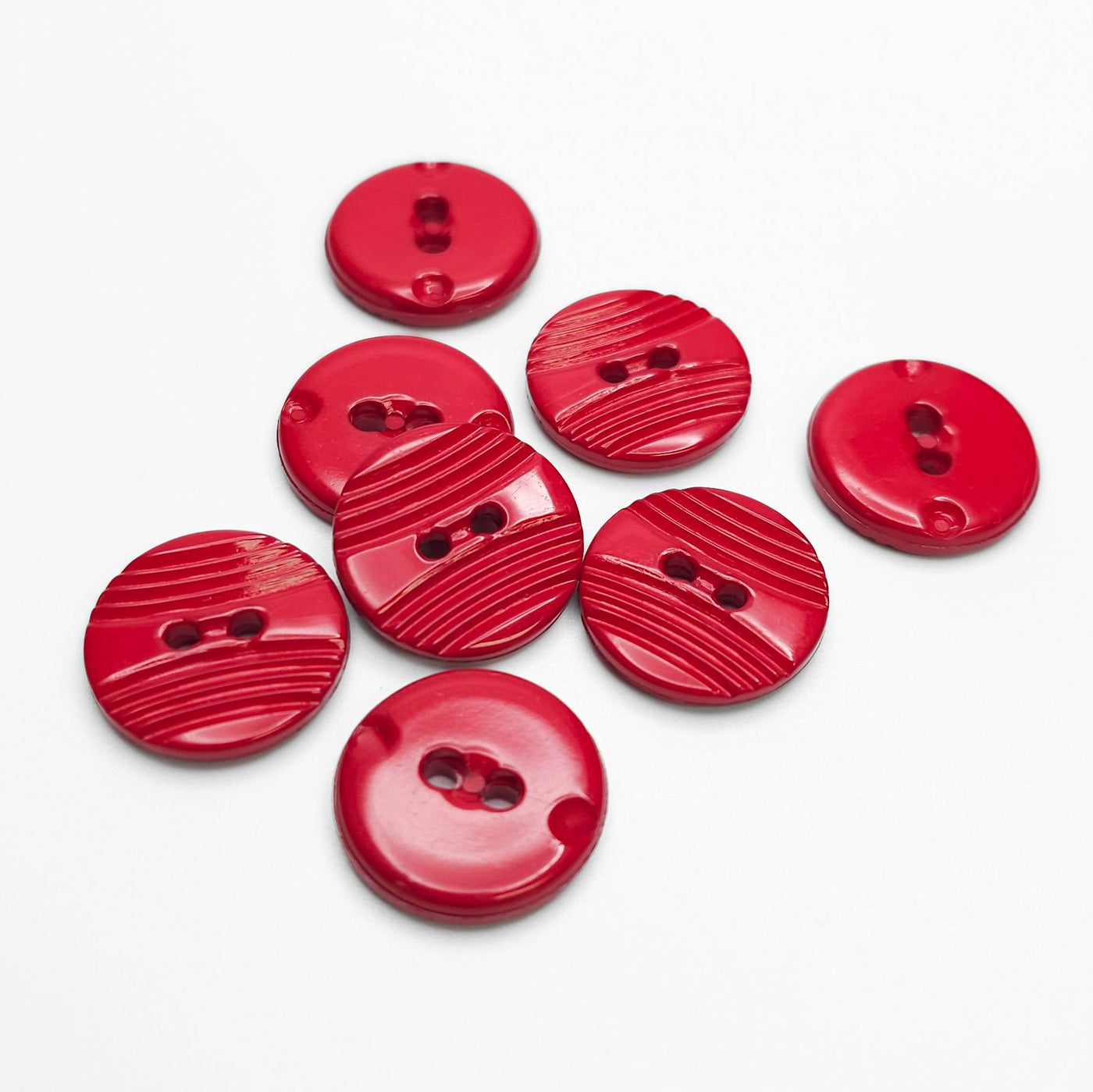 Buttons Red 15 mm