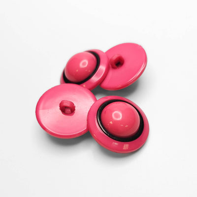 Buttons Pink and Black 23mm