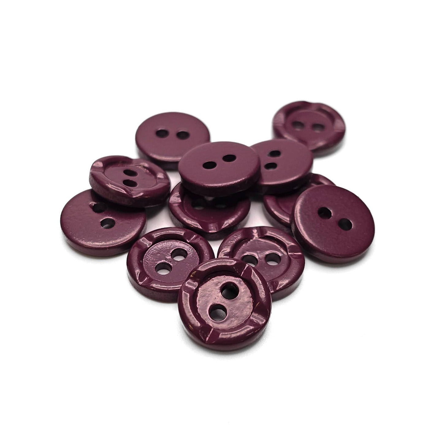 Buttons Purple 12 mm