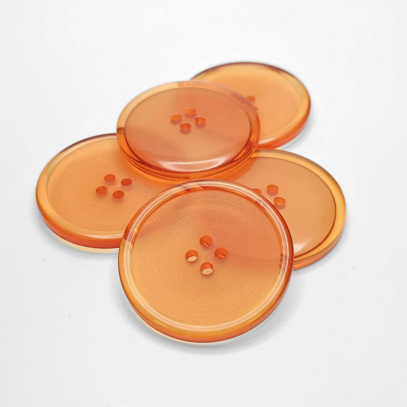 Buttons Orange 34 mm 