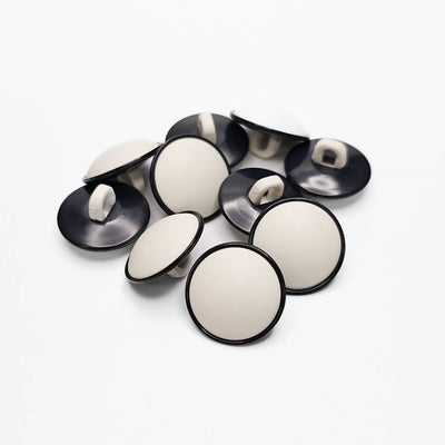 Buttons White and Black 15 mm 