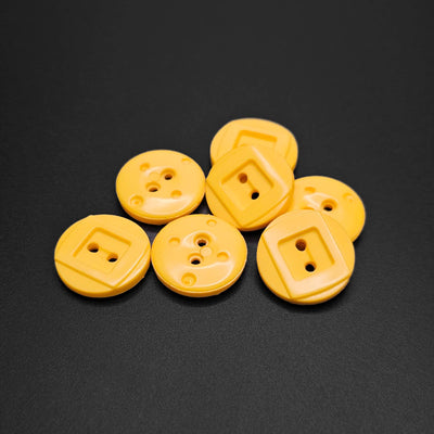 Buttons Yellow 15 mm