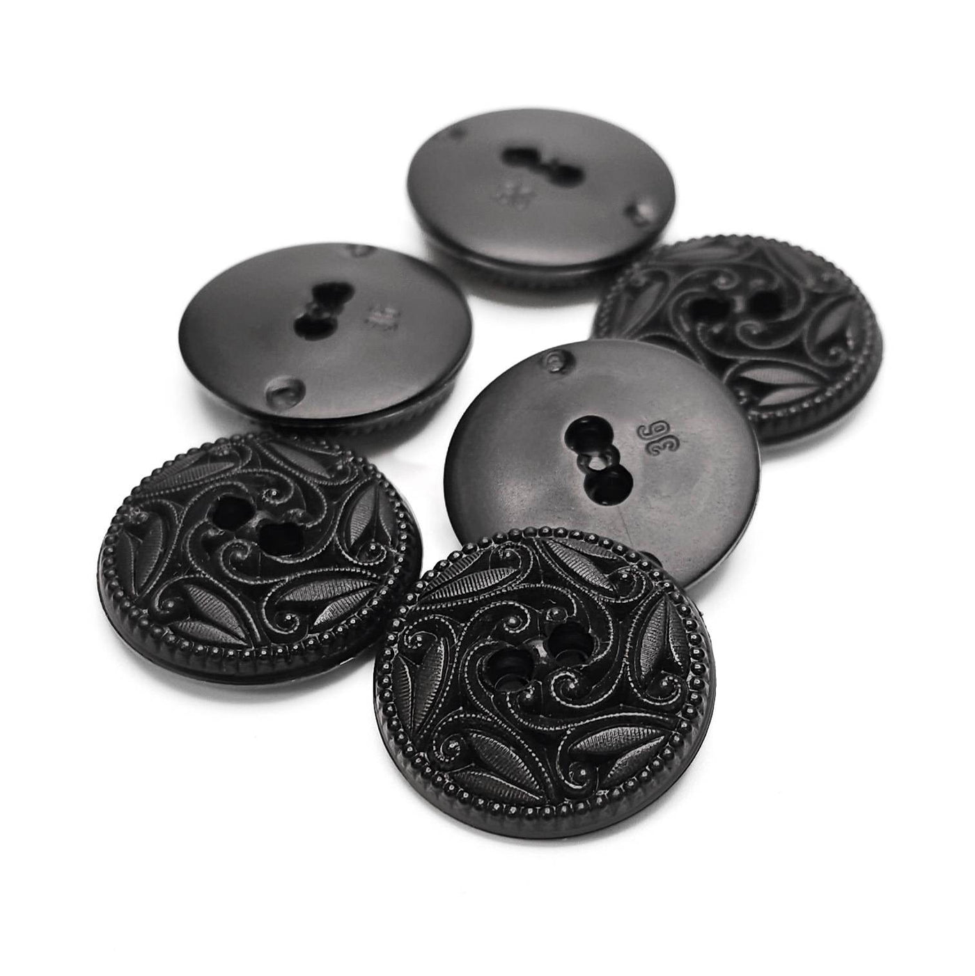 Buttons Black 22mm