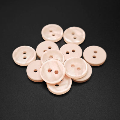 Buttons White 14 mm