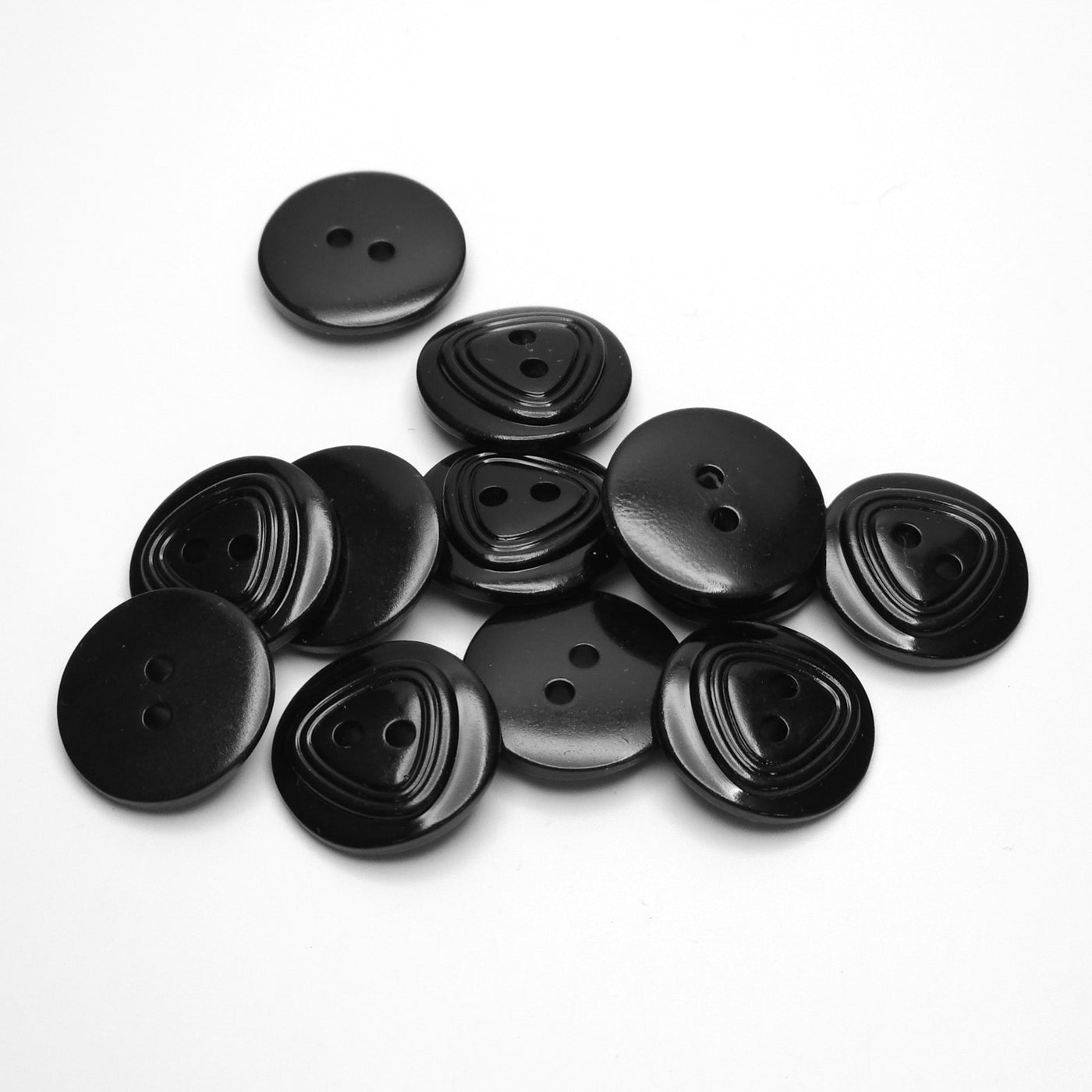Buttons black | 19 mm