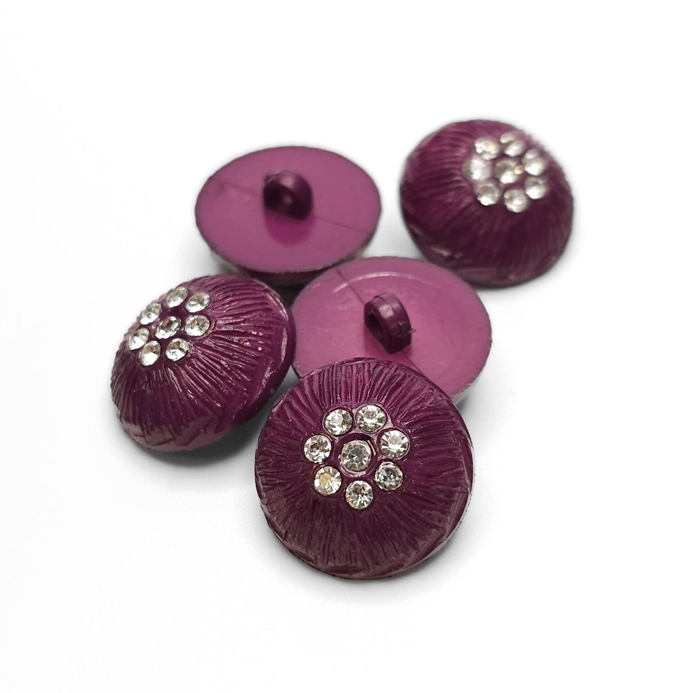 Buttons Purple 20 mm 