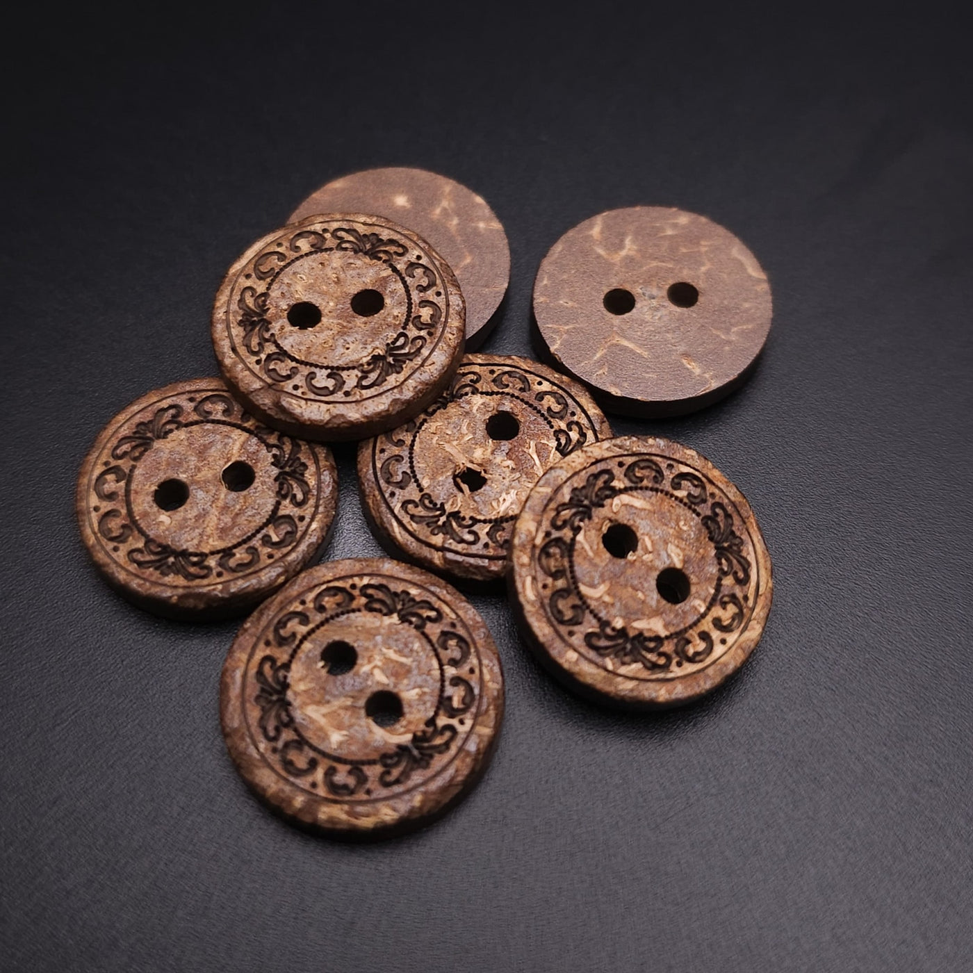 Wood Button 13 mm 
