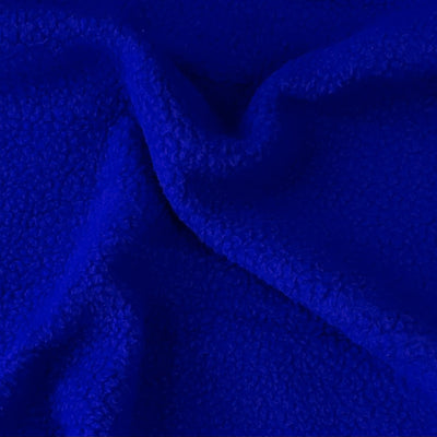 Polar Fleece | Sherpa Look | Royal Blue | 140 cm | END OF ROLL