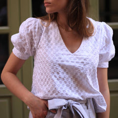PDF Sewing Pattern | The Eléanor top | Cha'coud | BILINGUAL (FR/EN)