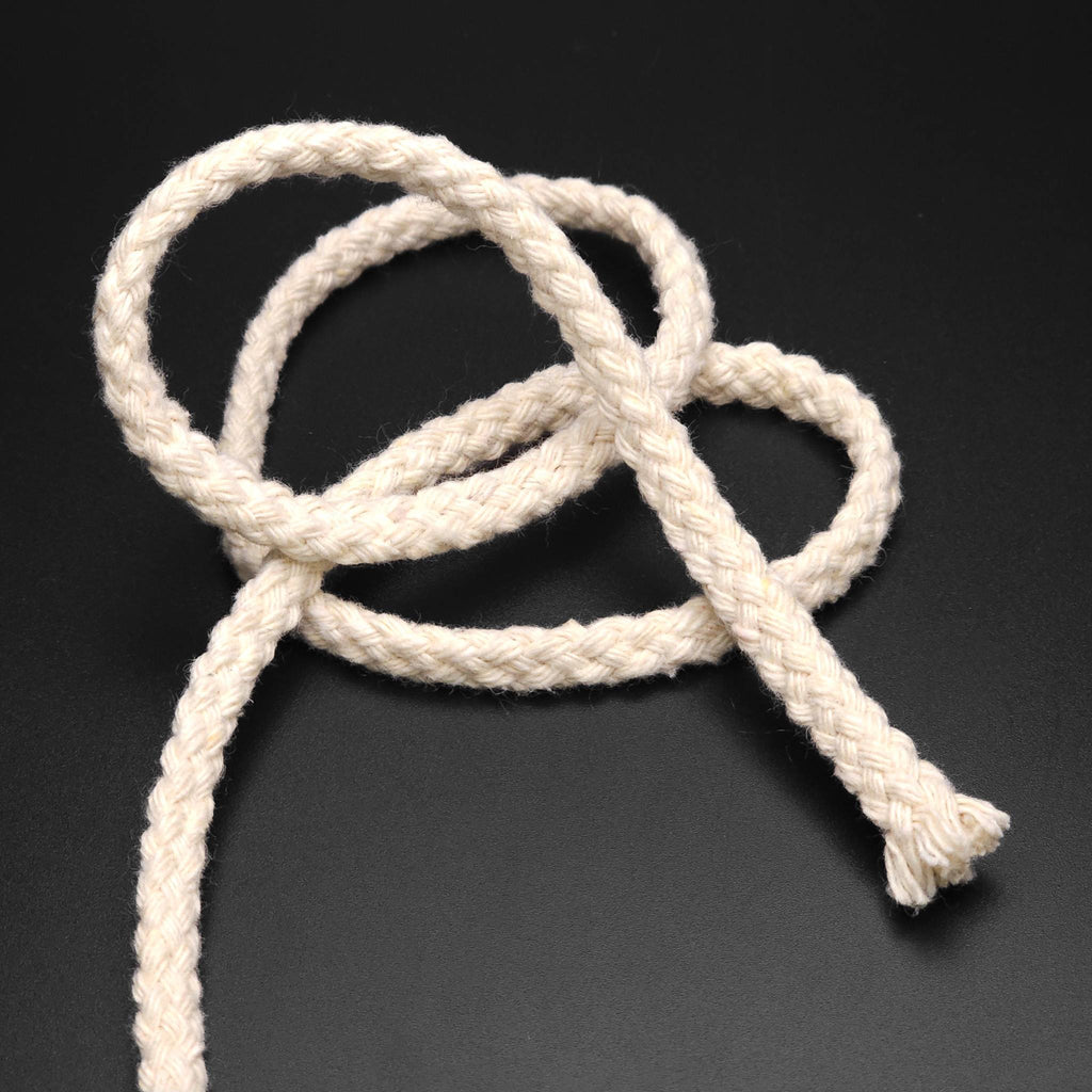 Cordon Coton Tressé Rond 11 Mm – Naturel Brut, 5 Métres, Idéal Couture, Macramé & DIY