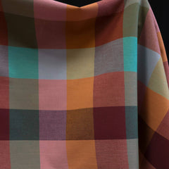 Fil teint | 100 % coton | Canyon Springs | Happy Place Checkers | Strata | Fableism