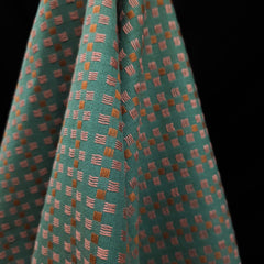 Yarn Dyed | 100% Cotton | Basket Weave | Teal | Fableism