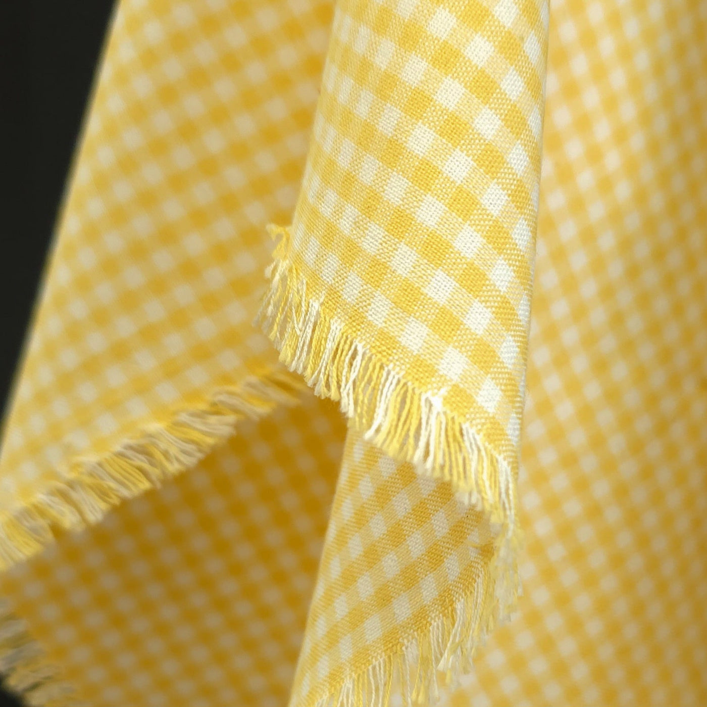 Carolina Gingham 100% Cotton Fabric | Robert Kaufman | 1/8" - 3 - mm | Yellow