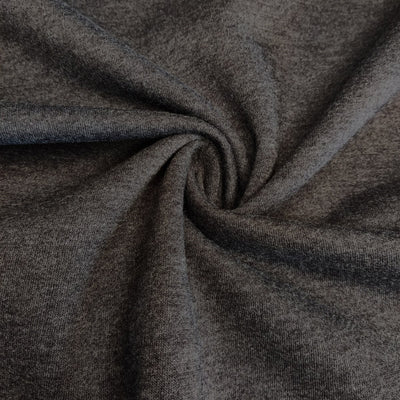 Sweatshirt Fabric | Charcoal | Made in Montréal | 68 cm | END OF ROLL