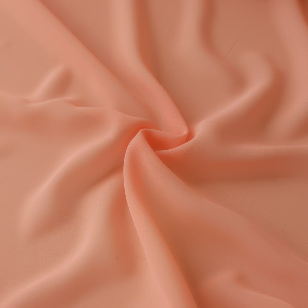 Chiffon | Peach | 148 cm | END OF ROLL